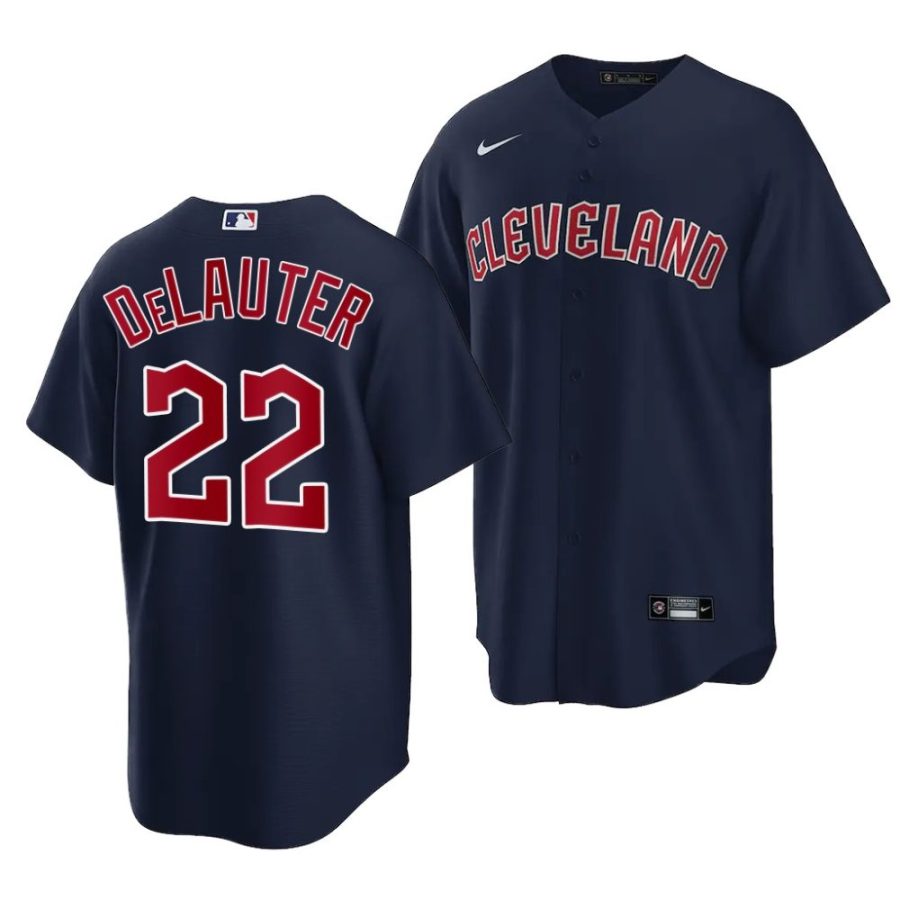 chase delauter guardians alternate 2022 mlb draft replica navy jersey scaled