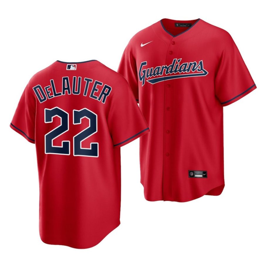 chase delauter guardians alternate 2022 mlb draft replica red jersey scaled