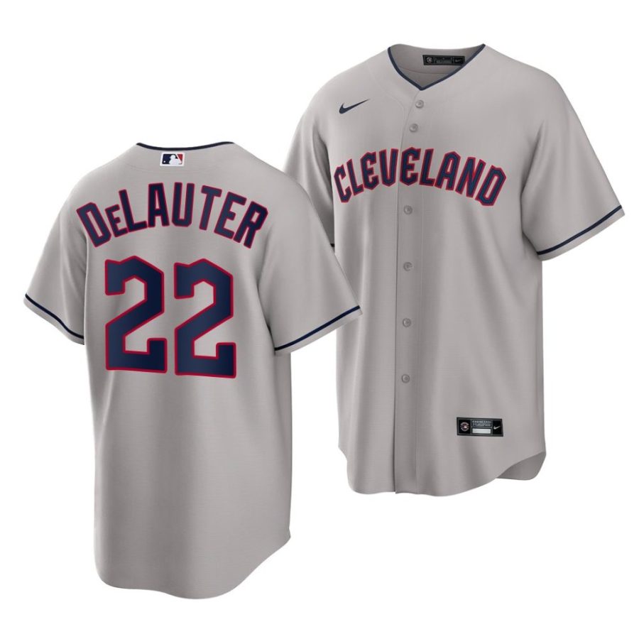 chase delauter guardians road 2022 mlb draft replica gray jersey scaled