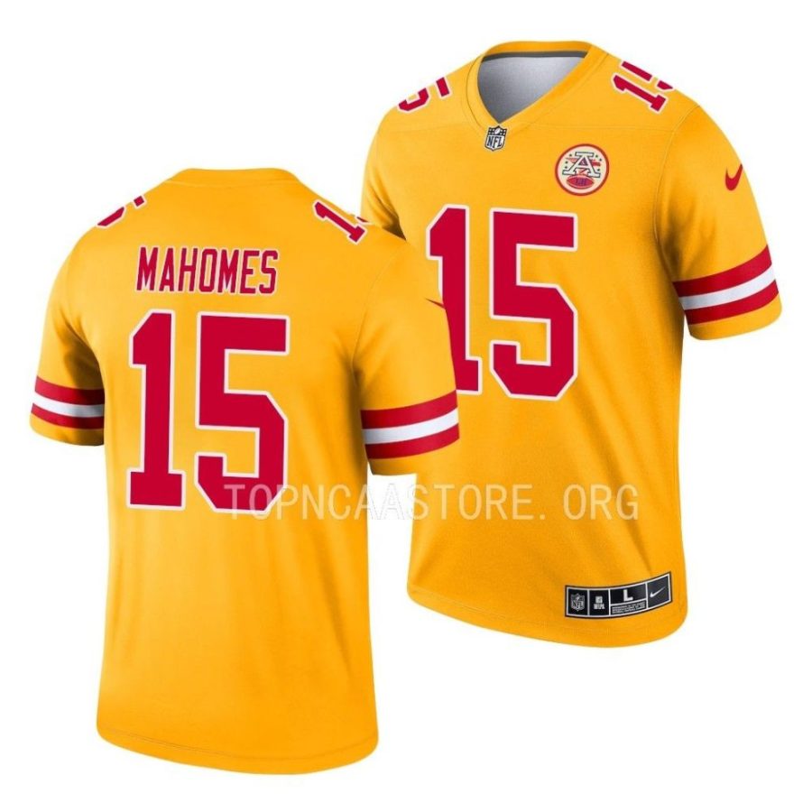 chiefs patrick mahomes gold inverted legend jersey scaled