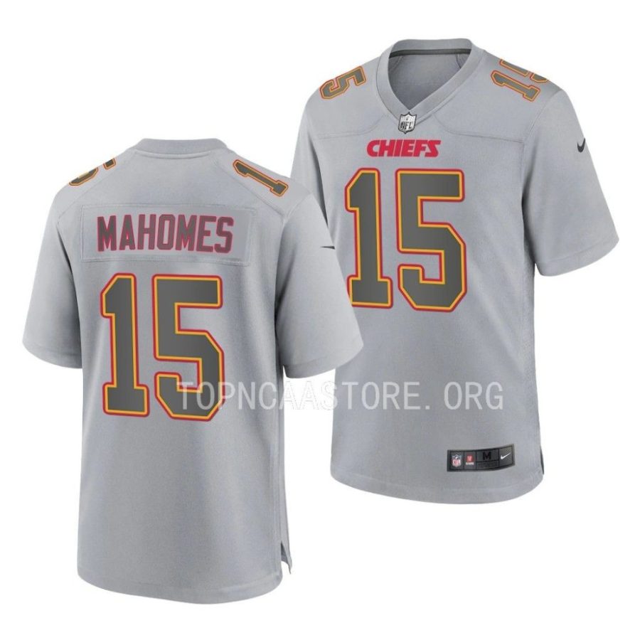 chiefs patrick mahomes gray game atmosphere jersey scaled