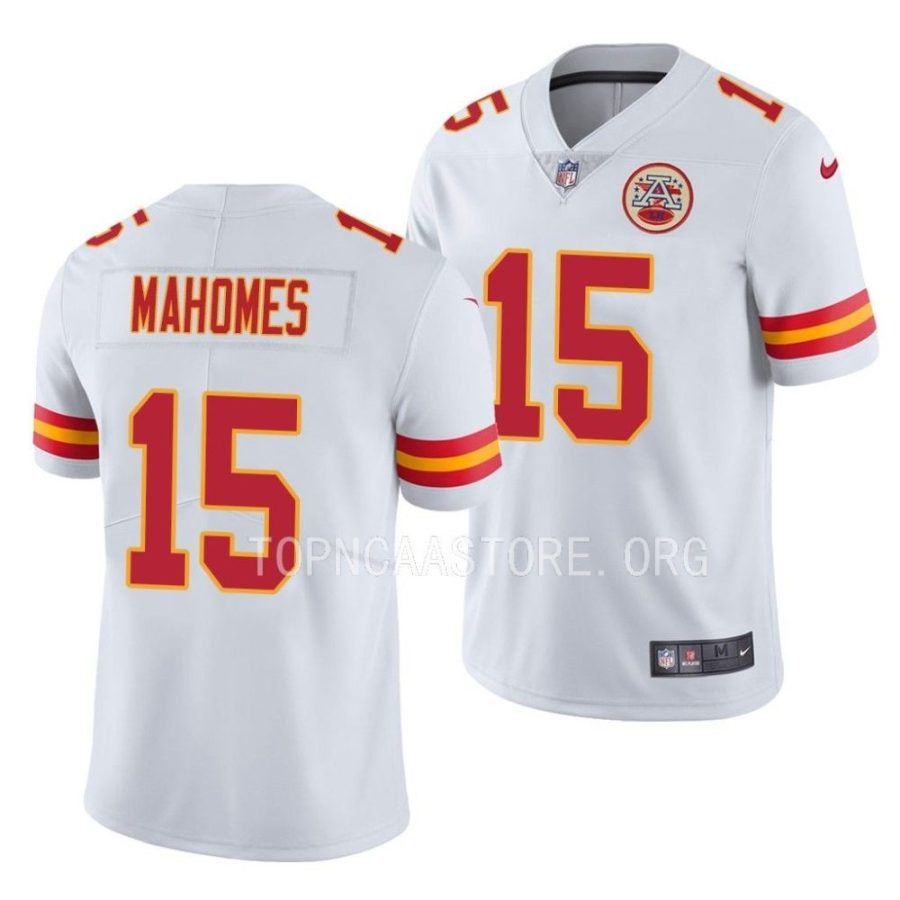 chiefs patrick mahomes white vapor limited jersey scaled