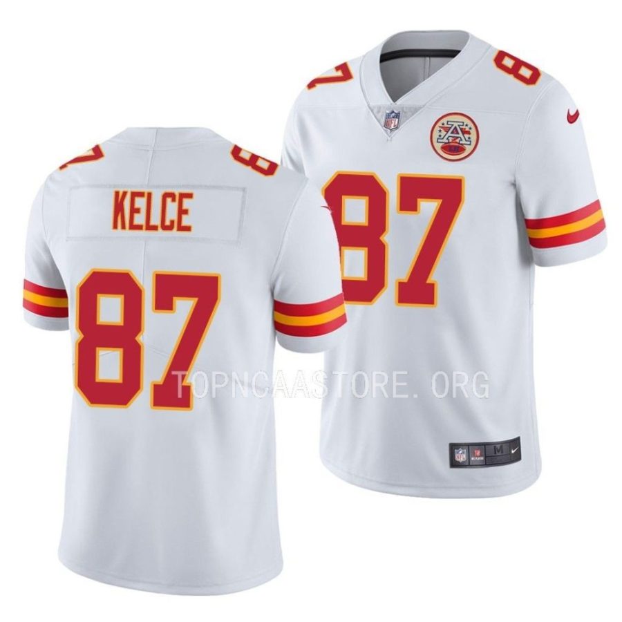 chiefs travis kelce white vapor limited jersey scaled