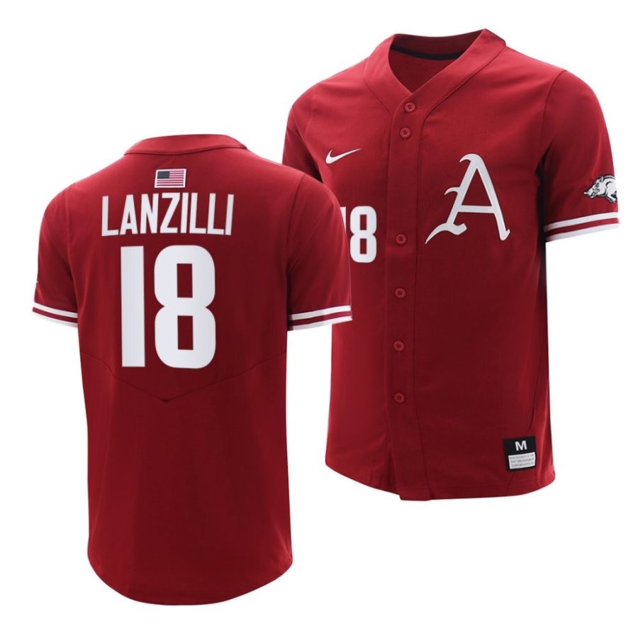 chris lanzilli arkansas razorbacks college baseball menreplica jersey scaled