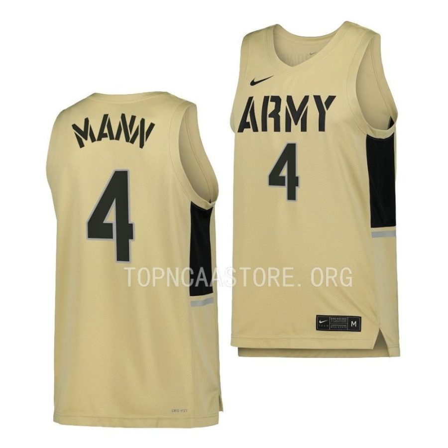 chris mann army black knights replica basketball gold jersey scaled