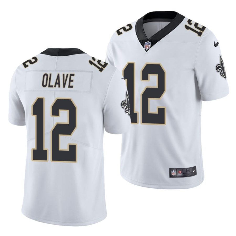 chris olave new orleans saints 2022 nfl draft limited men white jersey scaled