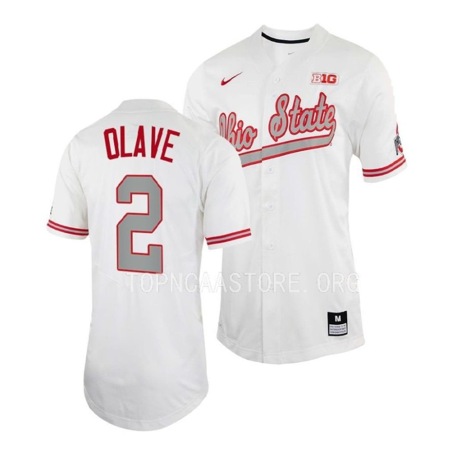 chris olave ohio state buckeyes baseball shirt menfull button jersey scaled