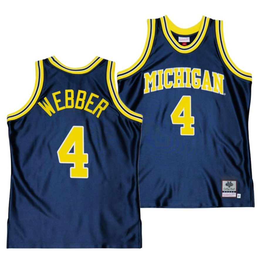 chris webber navy throwback alumni basketball jersey scaled