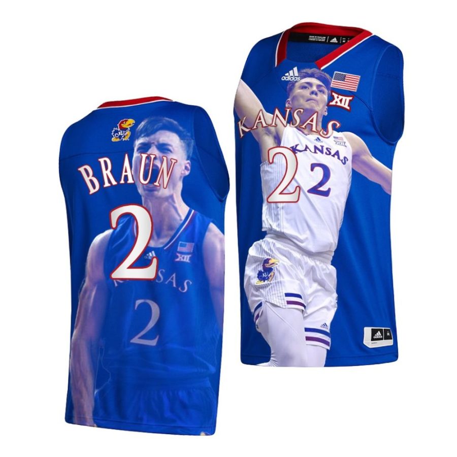 christian braun royal 2022 march madness highlights kansas jayhawks jersey scaled