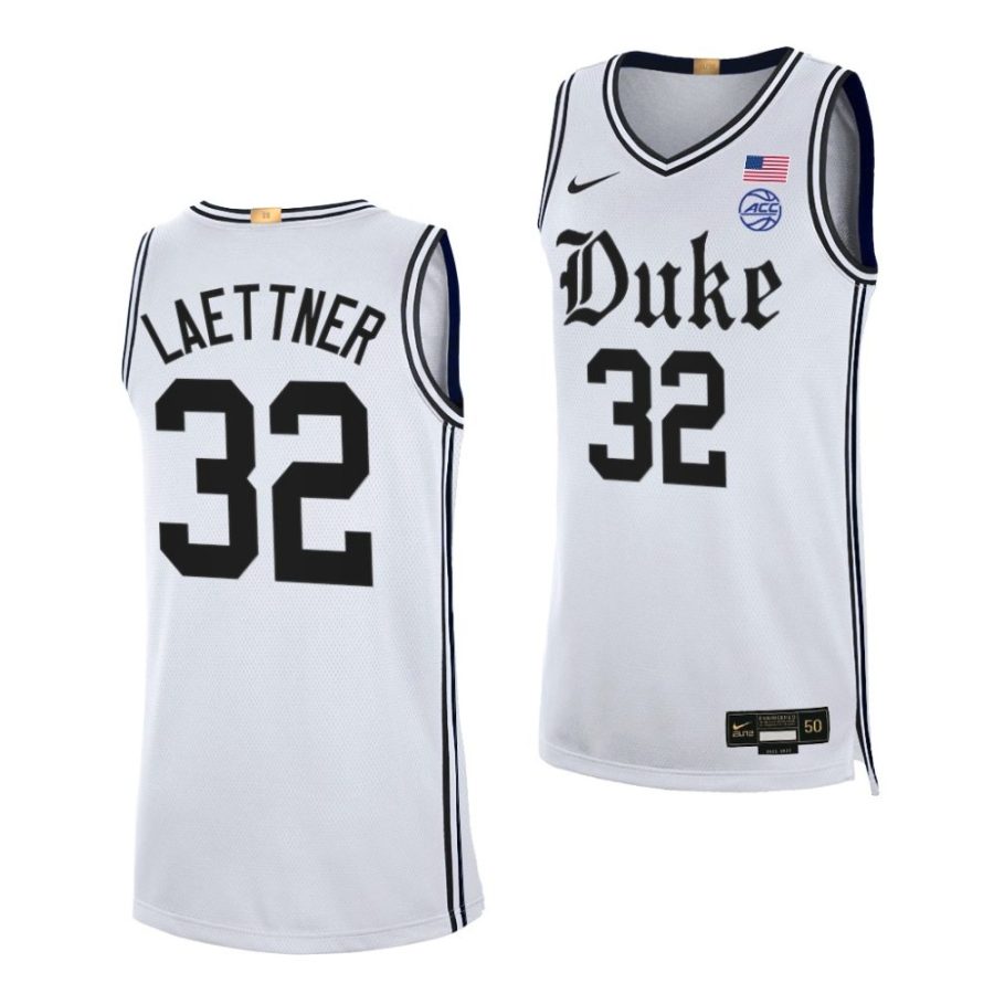 christian laettner white brotherhood duke blue devils jersey scaled