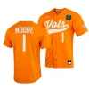 christian moore tennessee volunteers orange2023 ncaa baseball college world series menomaha 8 jersey scaled