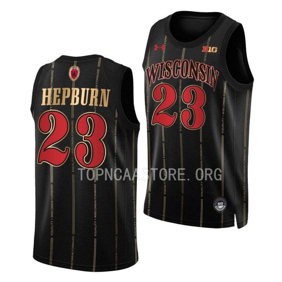 chucky hepburn wisconsin badgers by the players 2022 23 alternate basketball jersey scaled