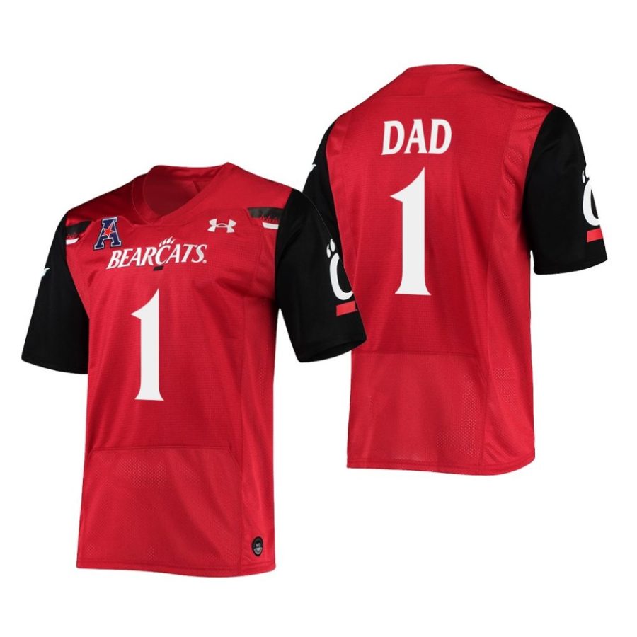 cincinnati bearcats red 2022 fathers day gift greatest dad jersey scaled