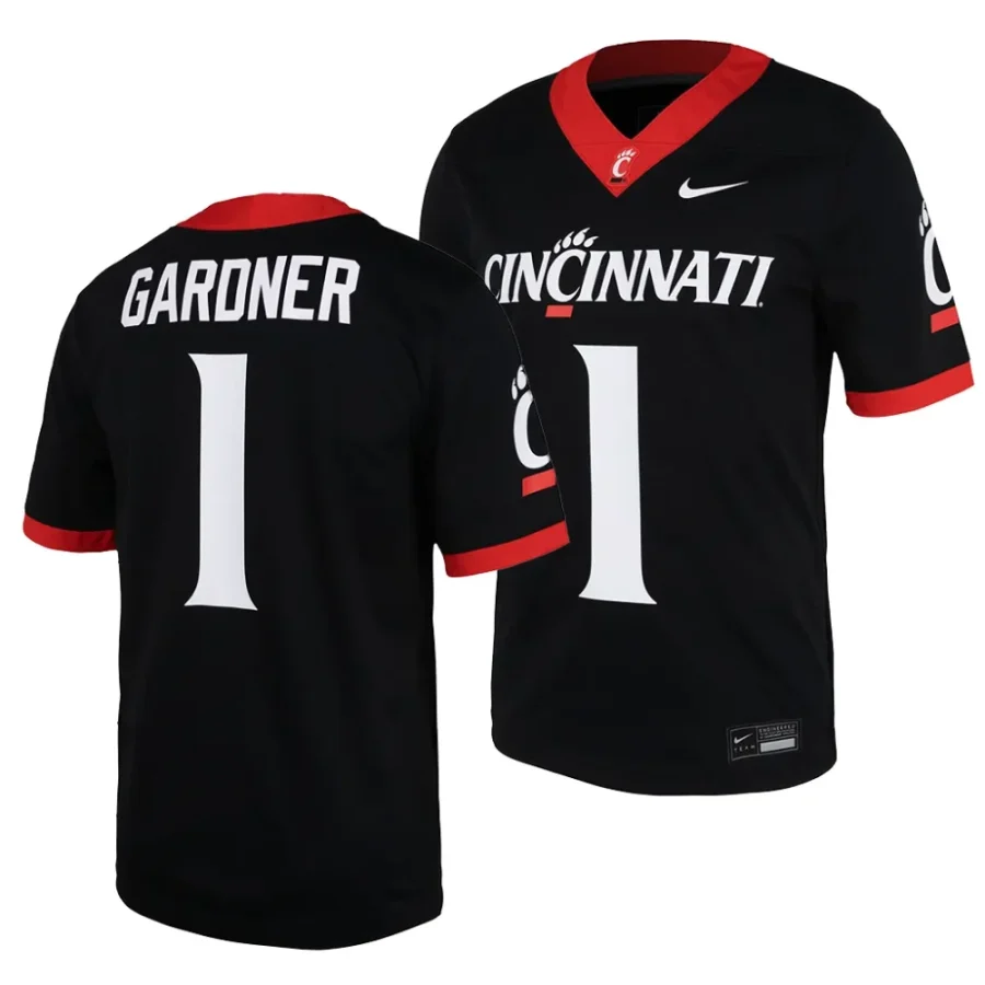 cincinnati bearcats sauce gardner black home football replica jersey scaled