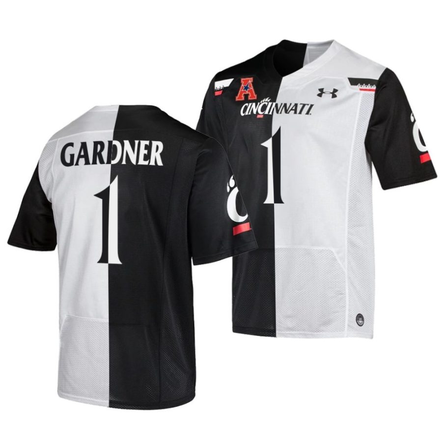 cincinnati bearcats sauce gardner black white split edition college football jersey scaled