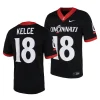 cincinnati bearcats travis kelce black home football replica jersey scaled