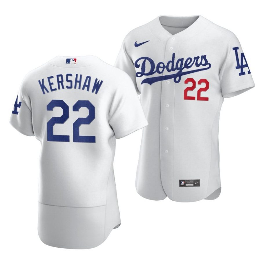 clayton kershaw dodgers 2022authentic men'shome jersey scaled