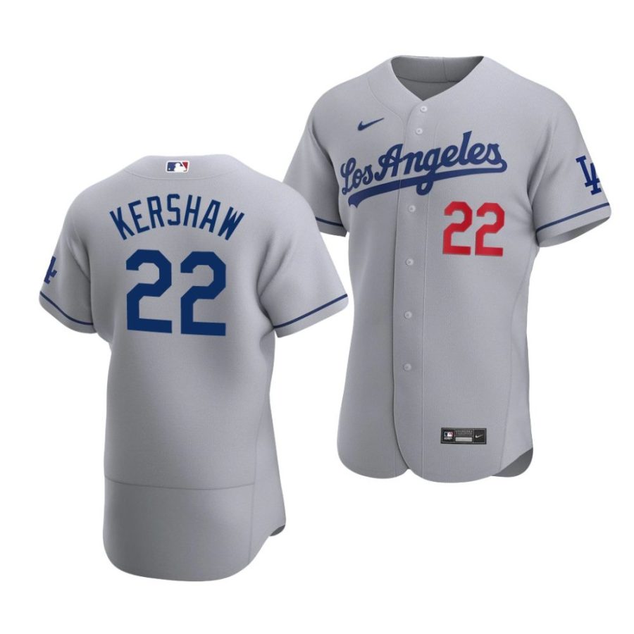 clayton kershaw dodgers 2022authentic men'sroad jersey scaled