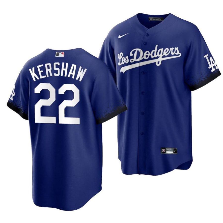 clayton kershaw dodgers 2022city connect men'sreplica jersey scaled