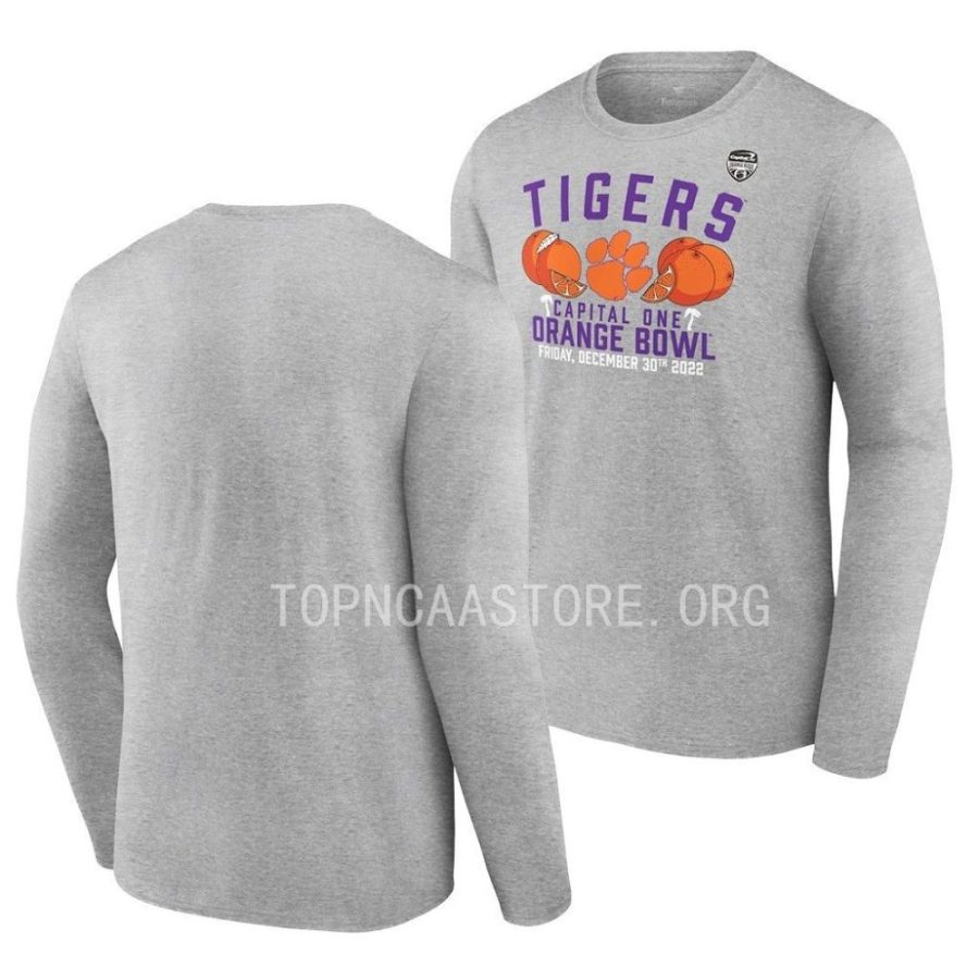 clemson tigers gray 2022 orange bowl long sleevegameday stadium men t shirt scaled