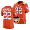 clemson tigers trenton simpson orange 2022 orange bowl college football jersey scaled