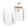 clemson tigers white on court long sleevecollege basketball men t shirt scaled