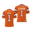 clemson tigers will shipley orange nil player football jersey scaled