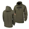 club fleece olive military pack army black knights hoodie scaled