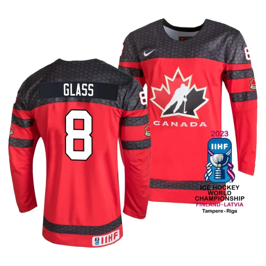 cody glass red 2023 iihf world championship canada away jersey scaled