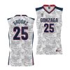 colby brooks white 2022 carrier classic gonzaga bulldogsarmed forces day jersey scaled