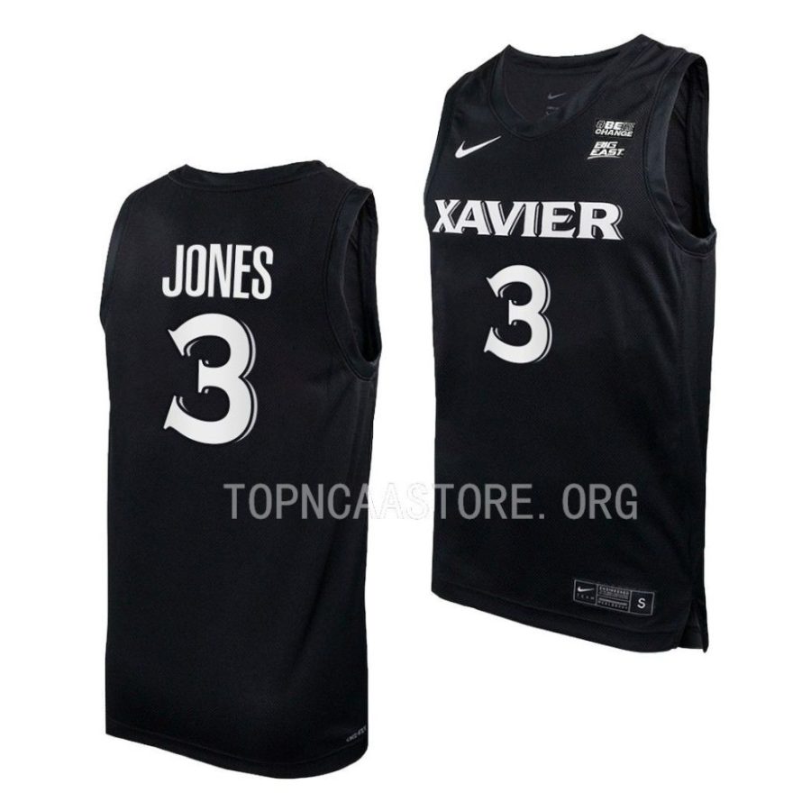 colby jones xavier musketeers college basketball 2022 23 replica jersey scaled