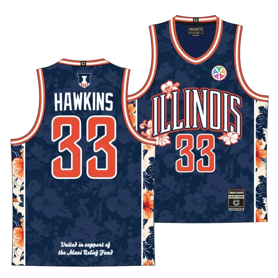 coleman hawkins navy maui relief illinois fighting illinibasketball jersey scaled