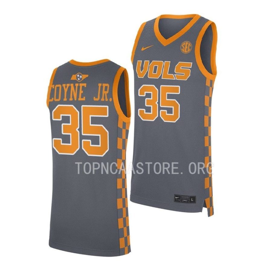 colin coyne jr. grey ncaa basketball 2022 23replica jersey scaled