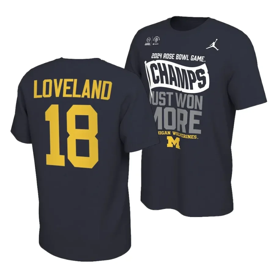 colston loveland locker room cfbplayoff 2024 rose bowl champions navy t shirts scaled