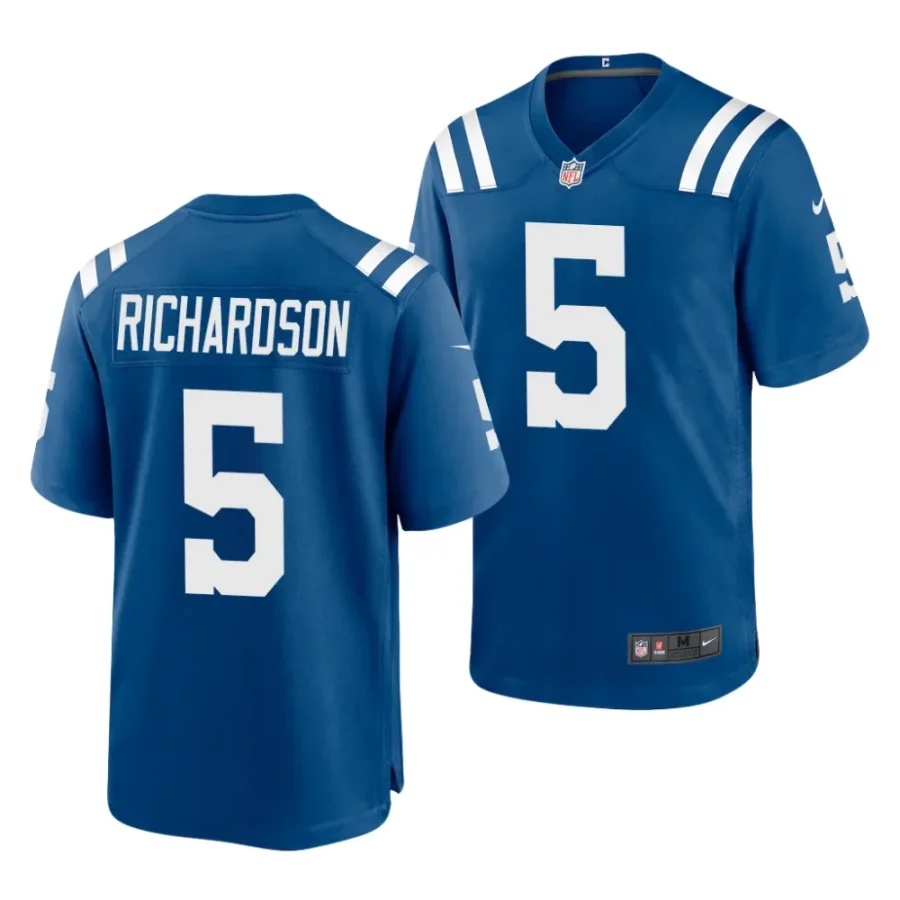 colts anthony richardson royal 2023 nfl draft game jersey scaled