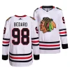connor bedard white 2023 nhl draftauthentic away blackhawks jersey scaled