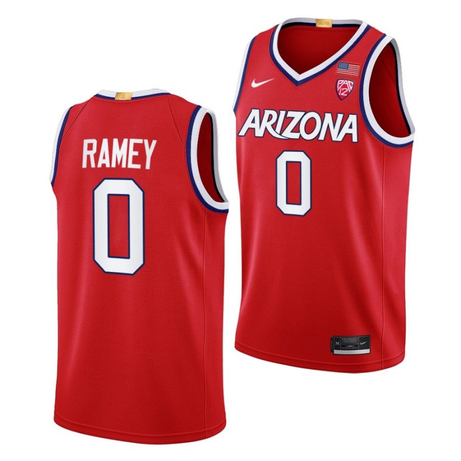 courtney ramey arizona wildcats 2022 23college basketball red jersey scaled