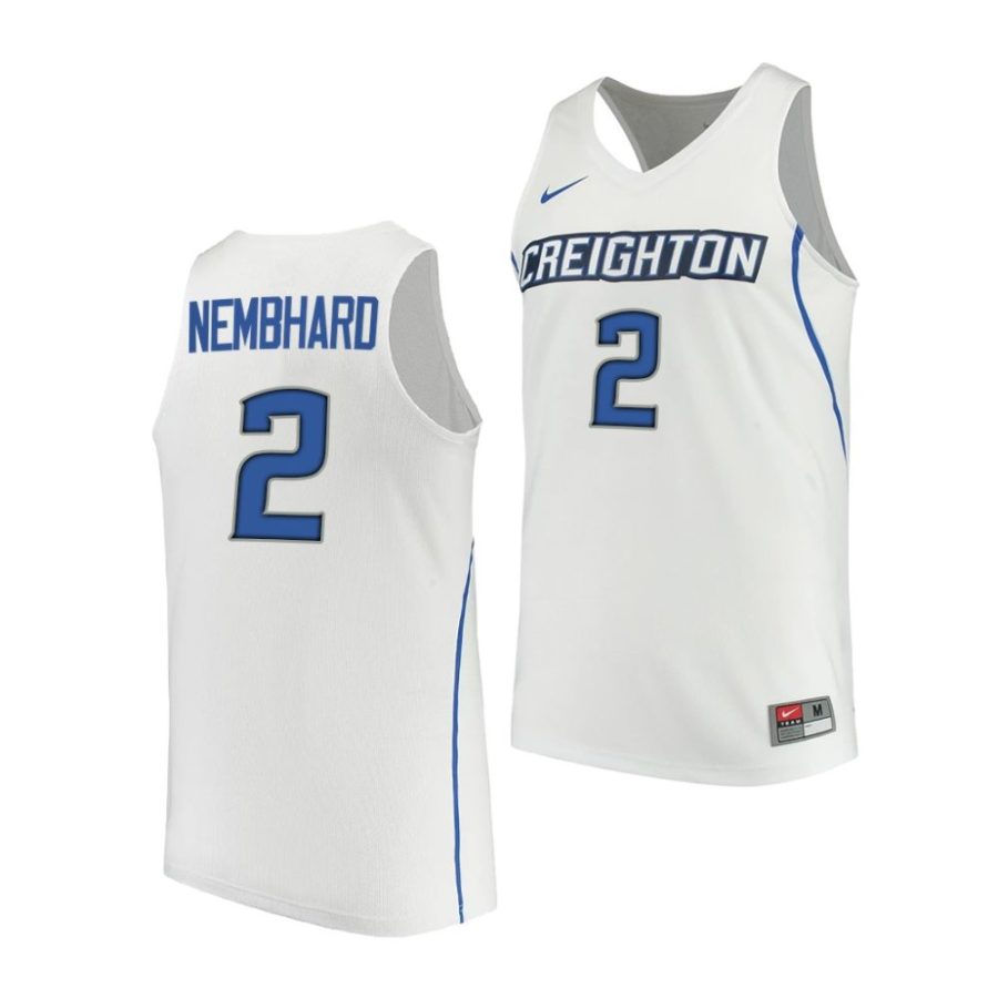 creighton bluejays ryan nembhard college basketball performance white jersey scaled