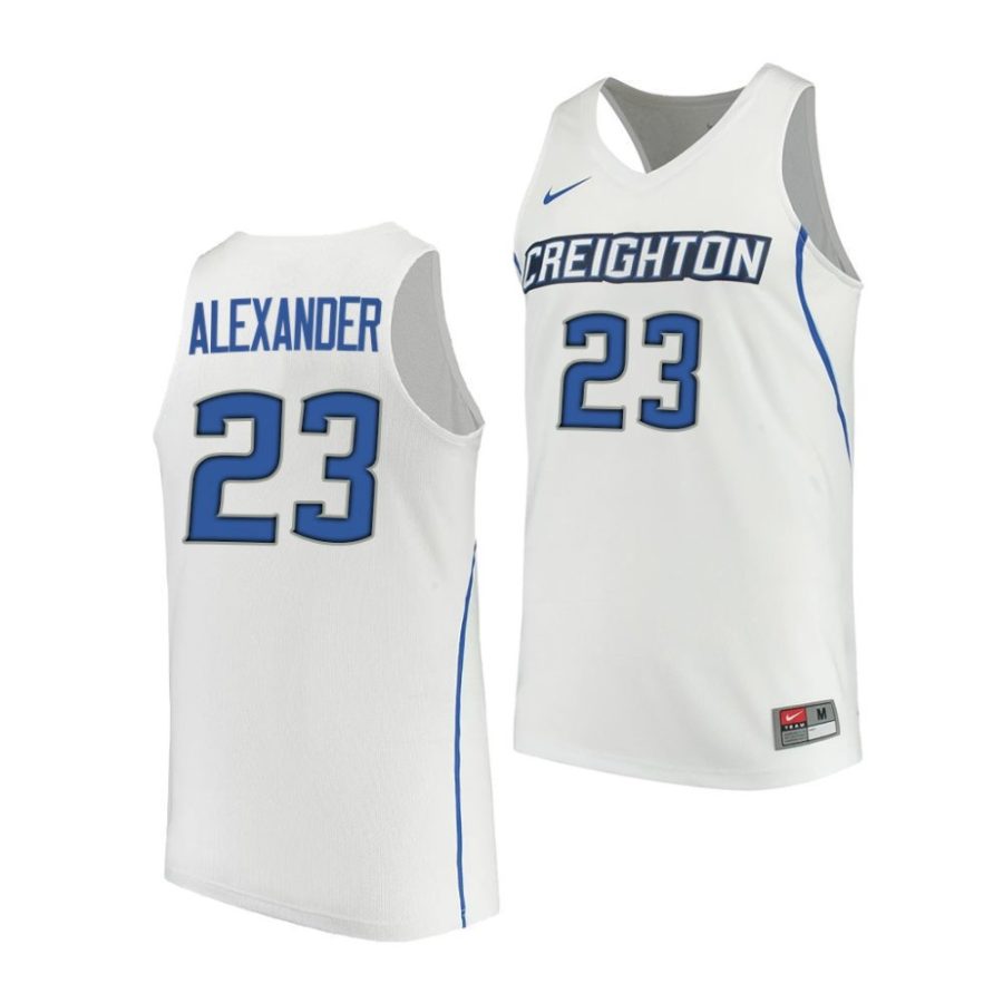 creighton bluejays trey alexander college basketball performance white jersey scaled