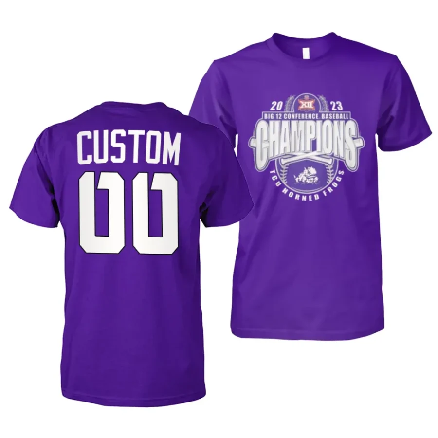 custom 2023 big 12 baseball champions purple t shirts scaled