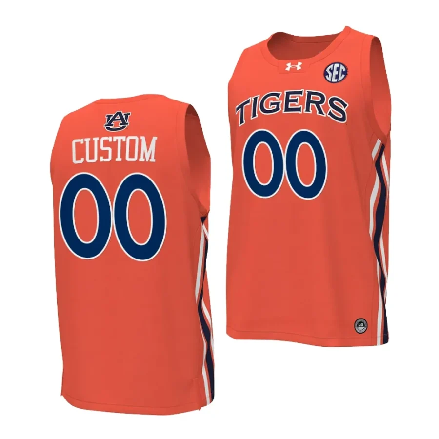 custom auburn tigers orangereplica basketball men jersey scaled