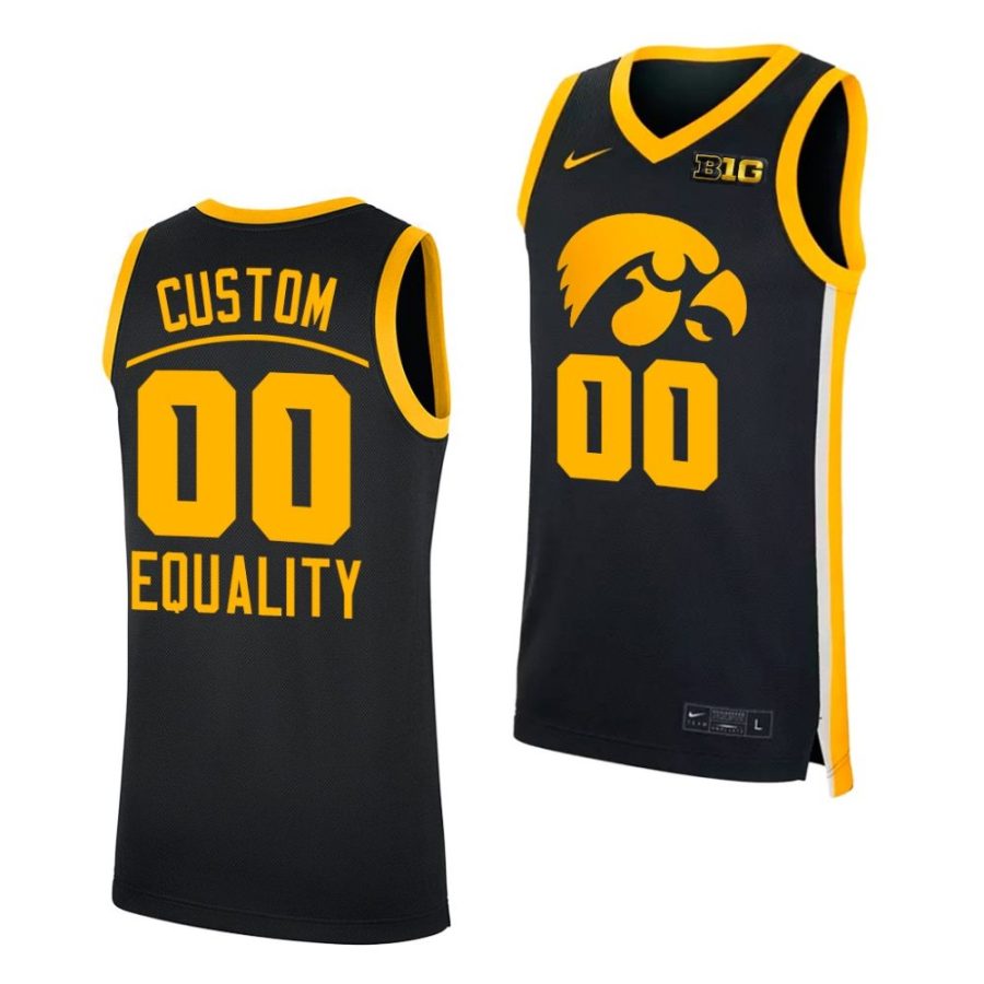 custom black equality 2022ncaa big ten jersey scaled