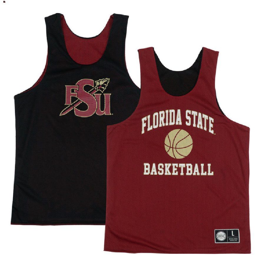 custom black redmen retro reversible mesh florida state seminoles jersey