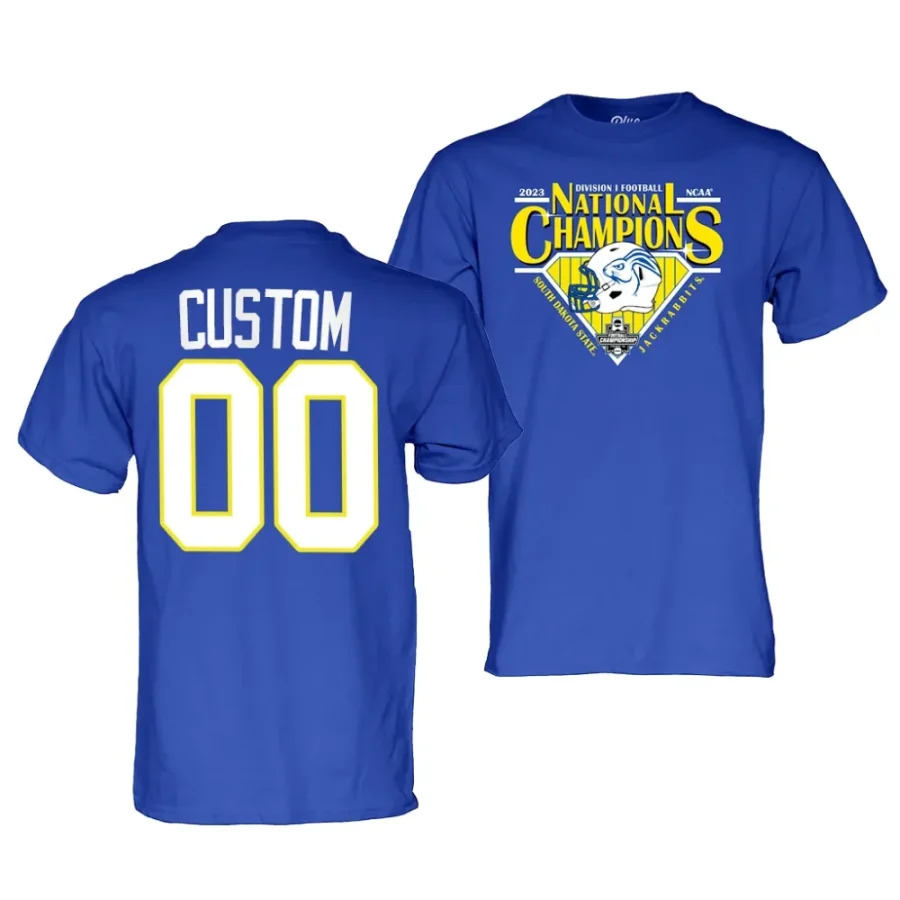 custom blue 2023 fcs football national champions t shirt scaled