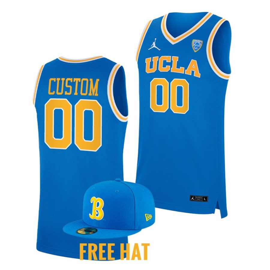 custom blue college basketball 2022 23free hat jersey scaled