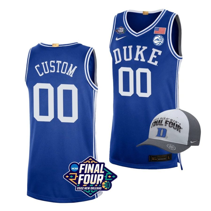 custom duke blue devils royal 2022 march madness final four basketball jersey scaled