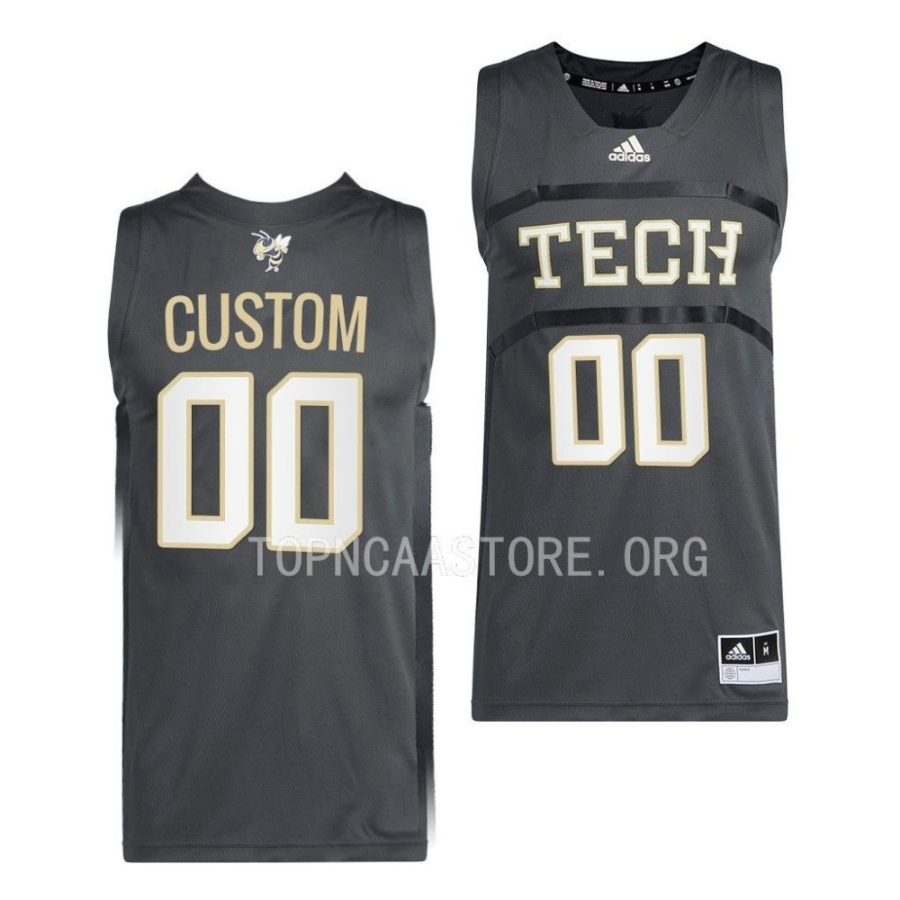 custom georgia tech yellow jackets swingman basketball 2022 23 jersey 0 scaled