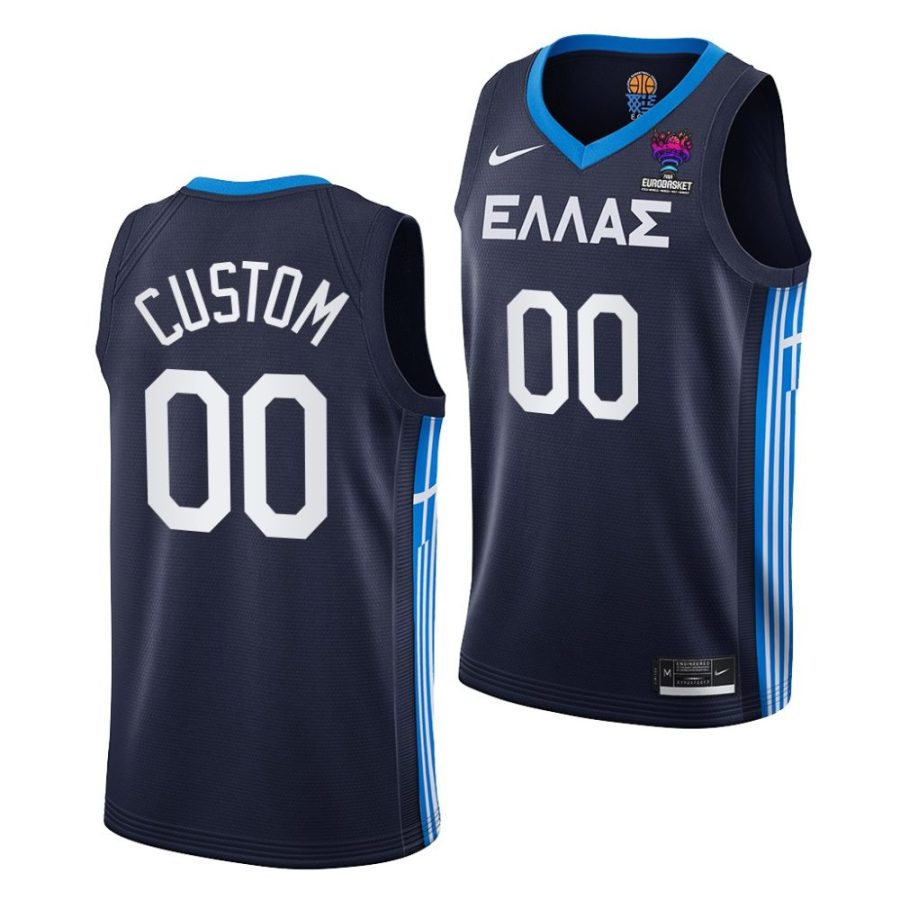 custom greece eurobasket 2022 navy away jersey scaled