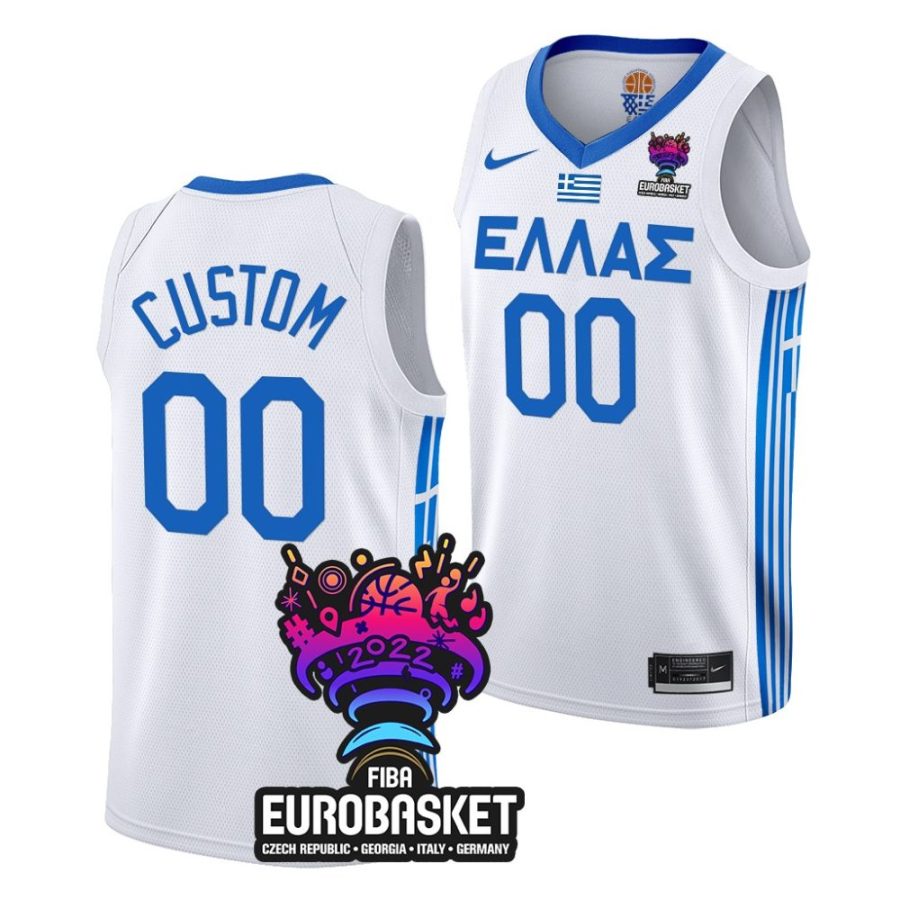 custom greece eurobasket 2022 white home jersey scaled