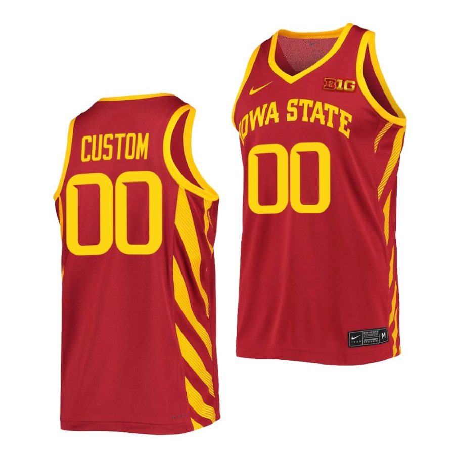 custom iowa state cyclones 2022 23college basketball replicacardinal jersey scaled